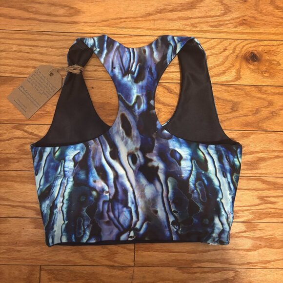 Waterlust Abalone Restoration Reversible Top Women XS/S Blue Ocean Print UPF 50+ - Picture 5 of 11